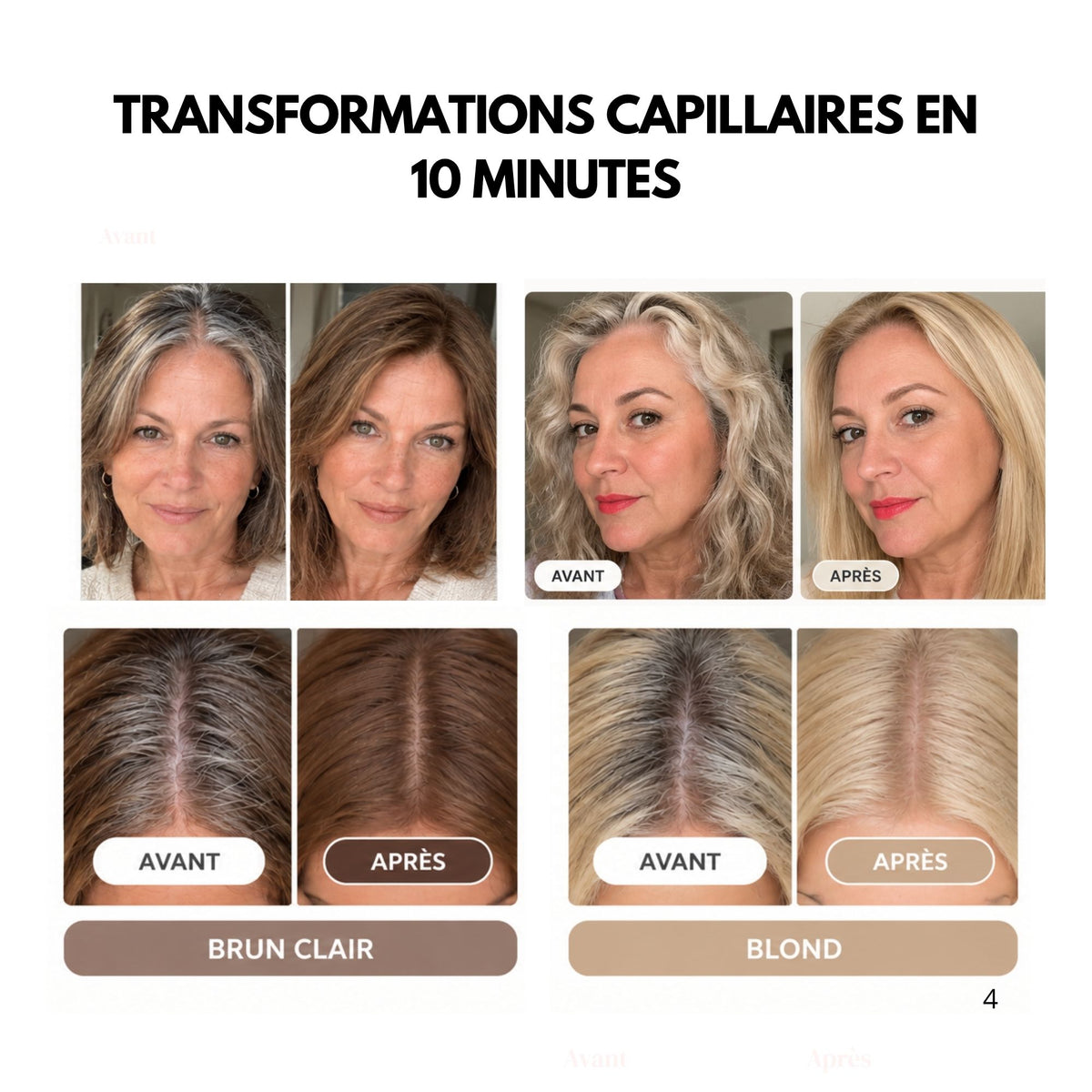 Shampoing colorant instantané - sans PPD