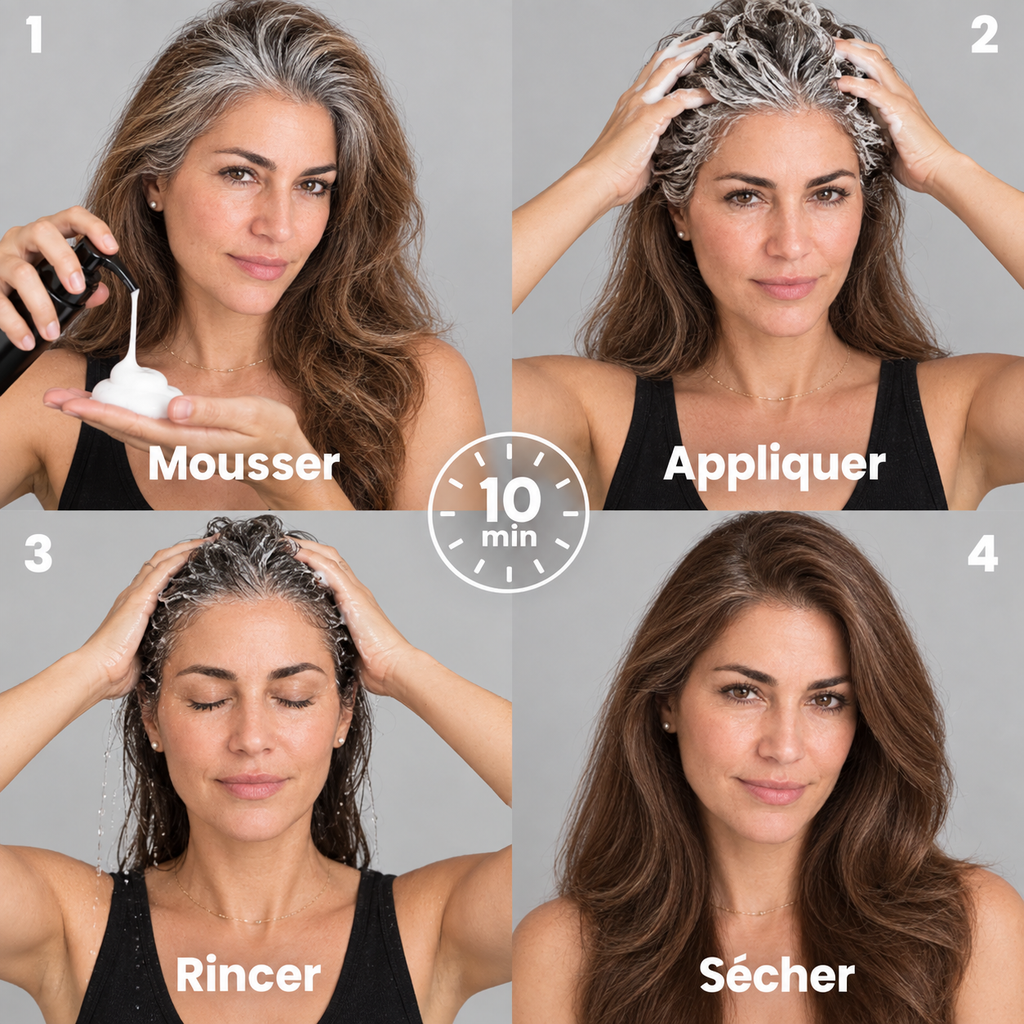 Shampoing colorant instantané - sans PPD