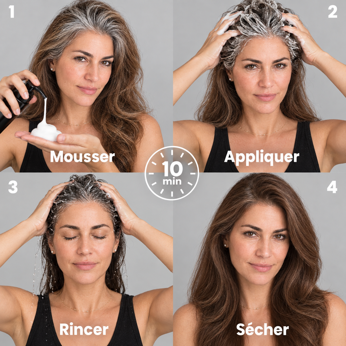 Shampoing colorant instantané - sans PPD