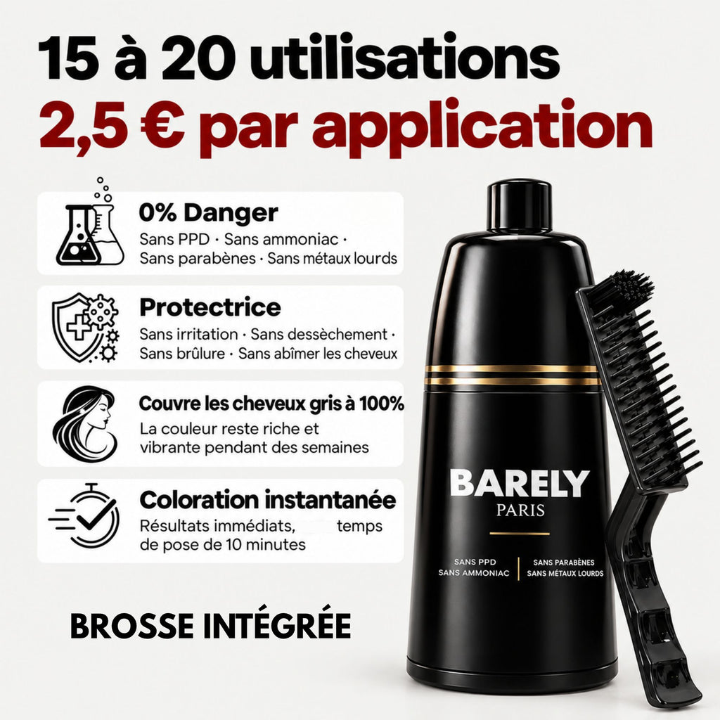 Shampoing colorant instantané - sans PPD